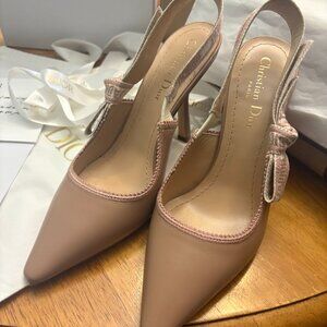 J'Adior Slingback Pump Nude Calfskin
